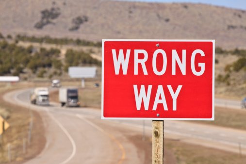 wrong way image