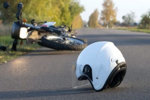 A hit and run motorcycle accident