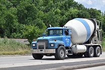 Cement Truck on the road