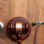 stethoscope and a gavel